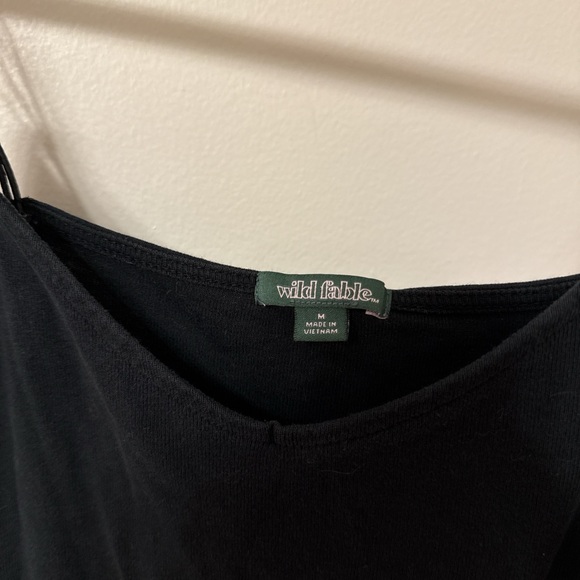 Wild Fable Black Camisole Top Crop Bra Top - Picture 3 of 3